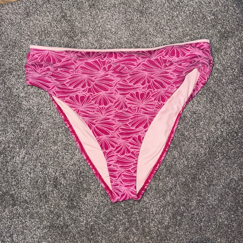 Pink Floral Bikini Bottom